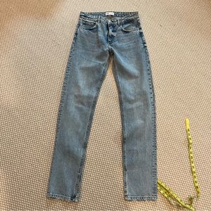 Zara slit ham jeans